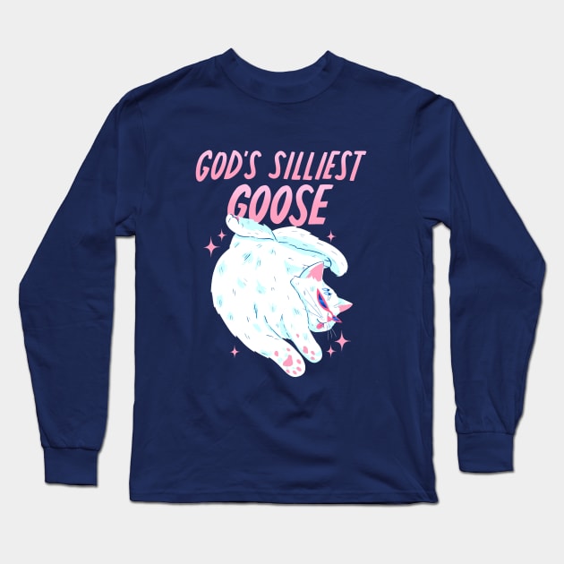 God's Silliest Goose Long Sleeve T-Shirt by SusDraws